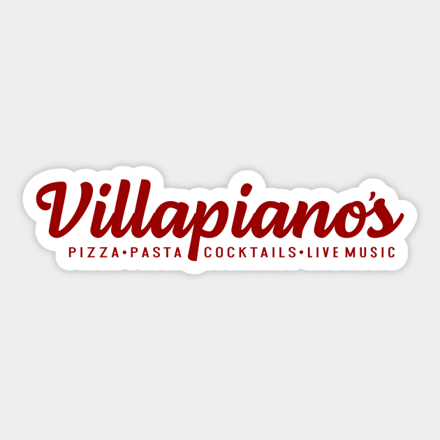 Villapiano's (Red) Sticker by Vandalay Industries